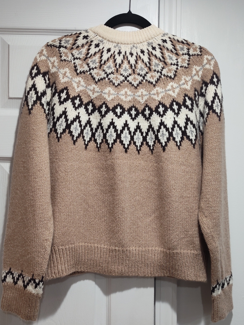 Marine Layer Fiorella Fair Isle Button-Up Cardigan Size Large - Picture 4 of 8
